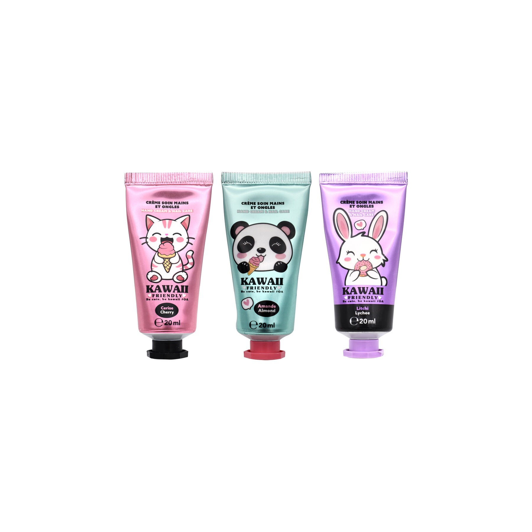 Set 3 Crema manos Kawaii 20ml