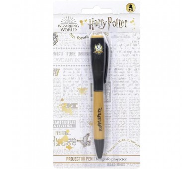 Boligrafo proyector luz Hufflepuff Harry Potter
