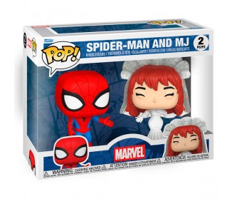 Blister 2 figuras POP Marvel Spider-Man and MJ