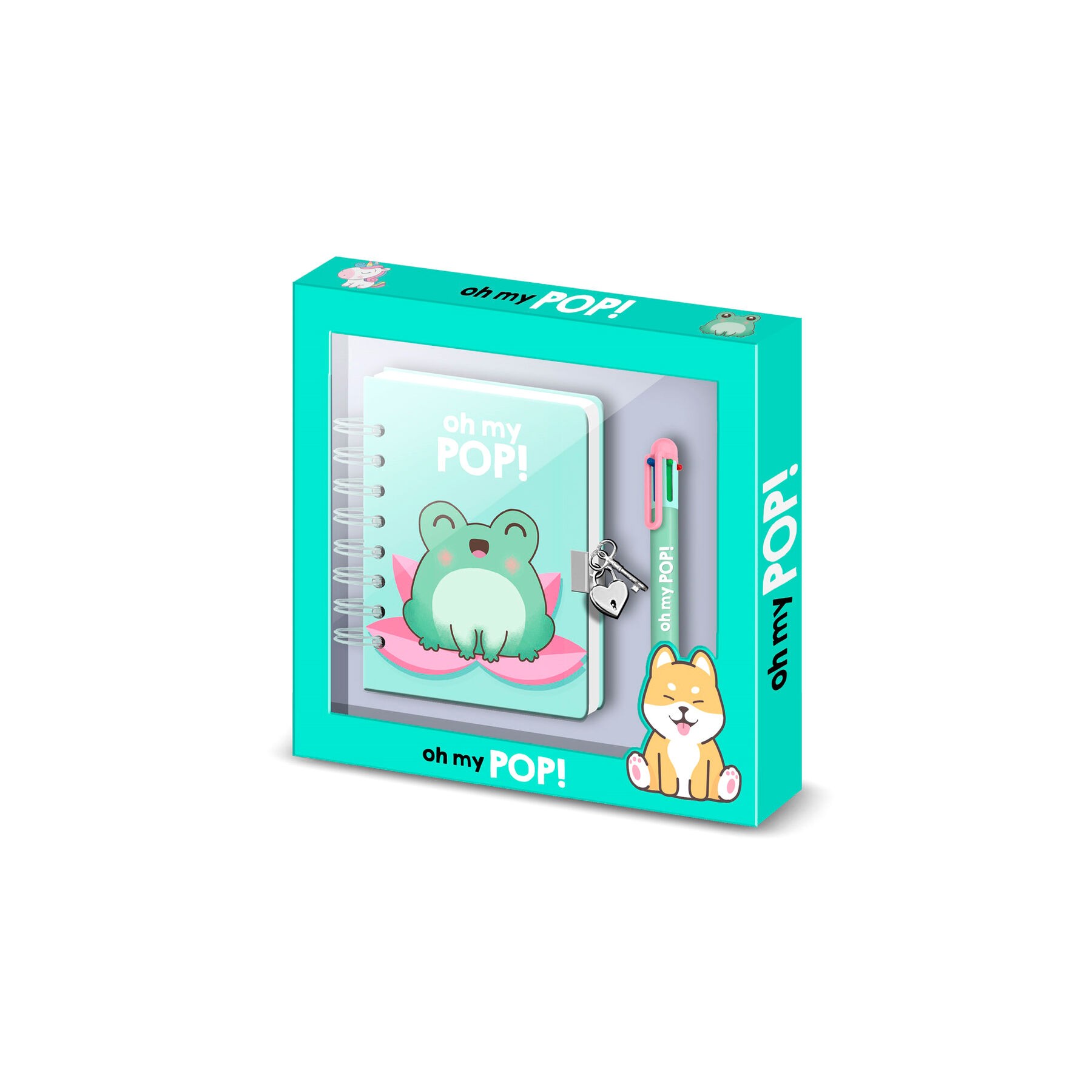 Diario + boligrafo Froggy Oh My Pop!