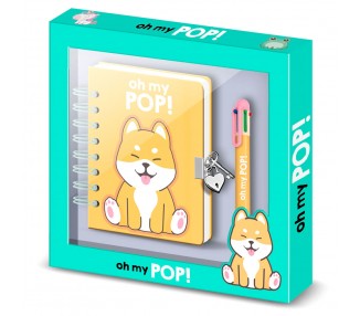 Diario + boligrafo Shiba Oh My Pop!