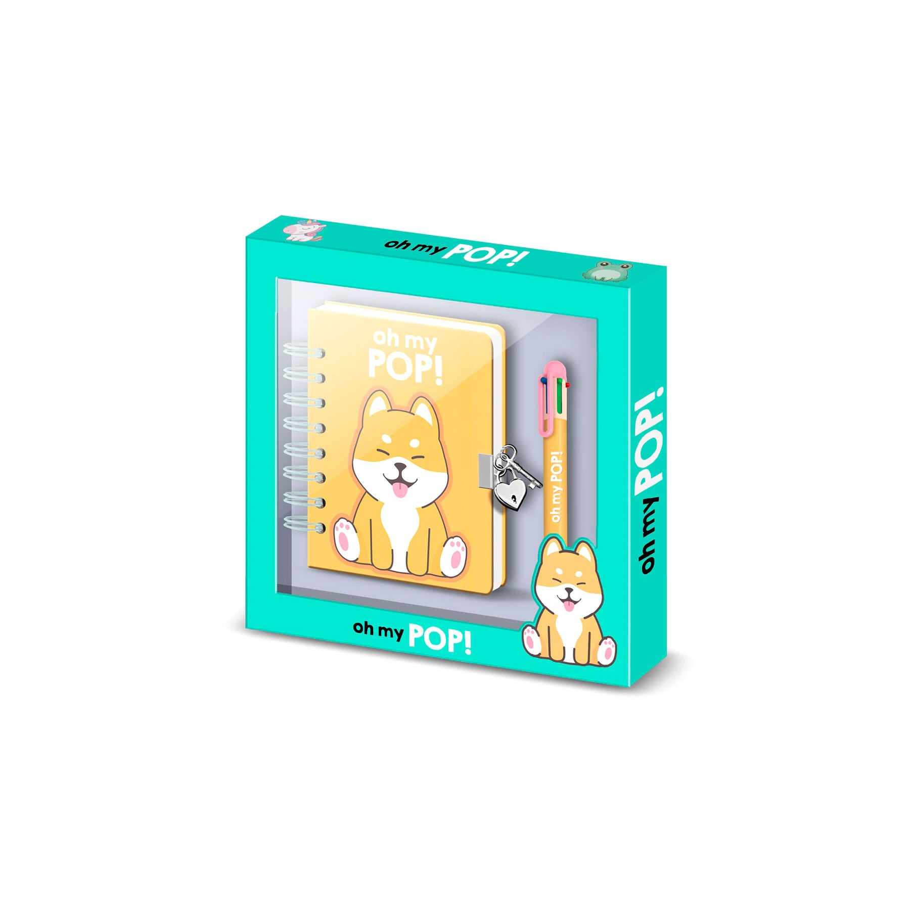 Diario + boligrafo Shiba Oh My Pop!