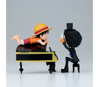 Figura Luffy & Brook Word Collectable Stories One Piece 8cm