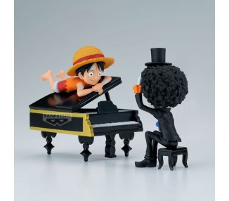 Figura Luffy & Brook Word Collectable Stories One Piece 8cm