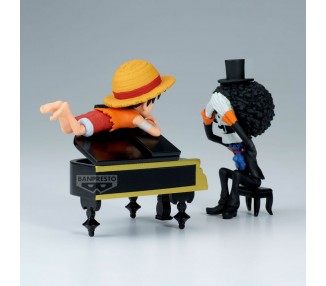 Figura Luffy & Brook Word Collectable Stories One Piece 8cm