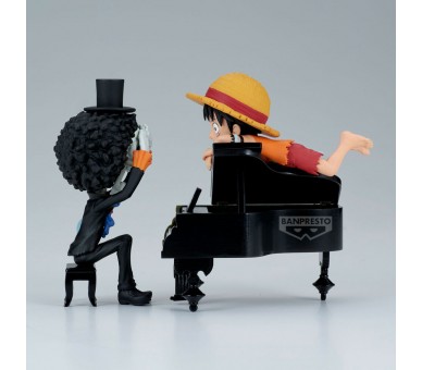 Figura Luffy & Brook Word Collectable Stories One Piece 8cm