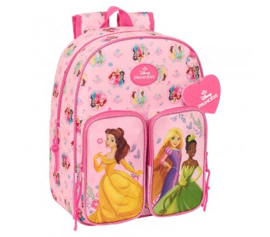 Mochila Princesas Disney 34cm adaptable