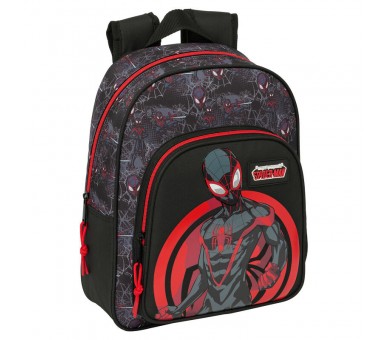 Mochila Miles Morales Spiderman Marvel 33cm adaptable