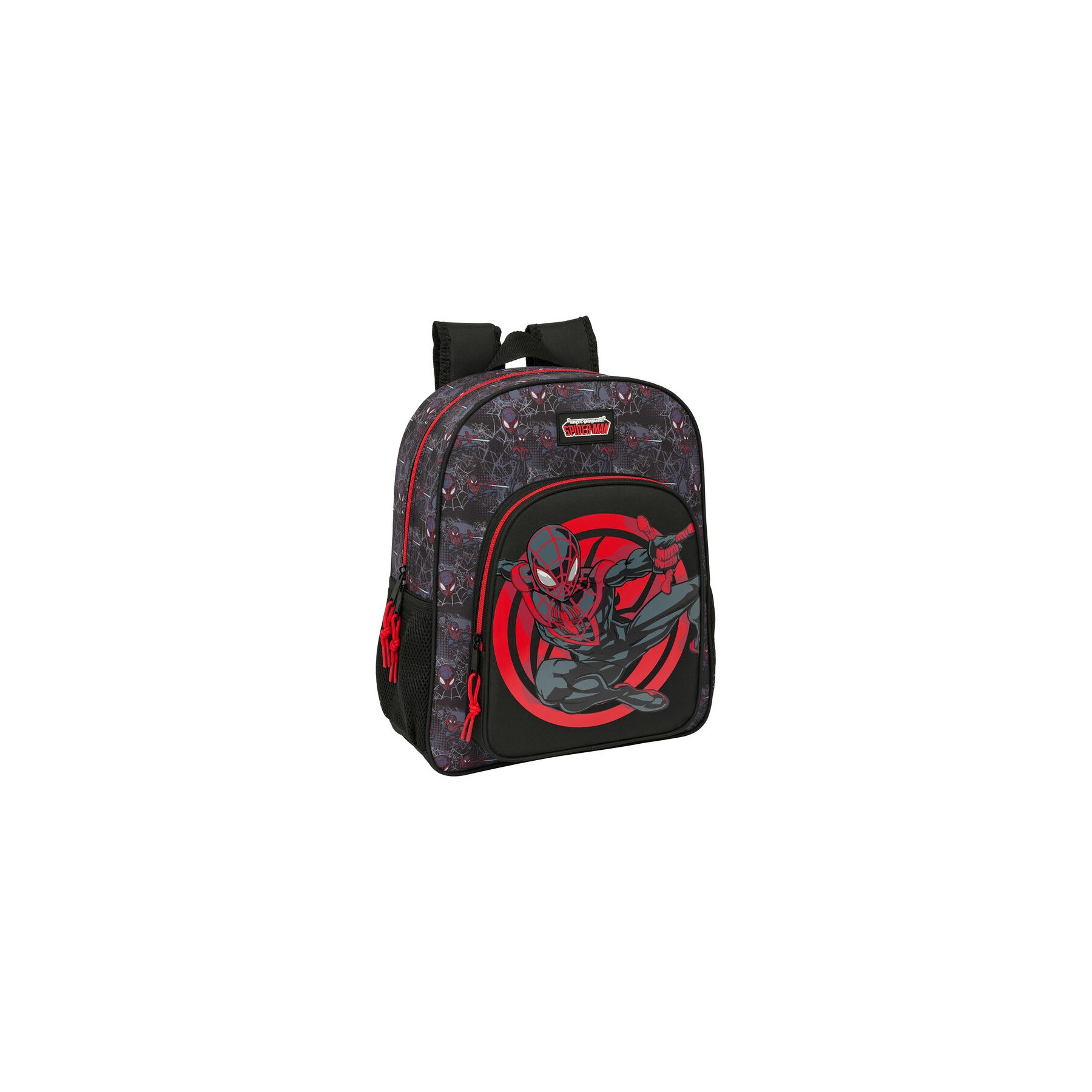 Mochila Miles Morales Spiderman Marvel 38cm adaptable