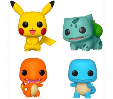 Blister 4 figuras POP Pokemon Starters Exclusive