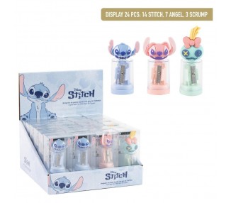 Sacapuntas contenedor Stitch Disney surtido