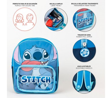 Mochila Stitch Disney 30cm