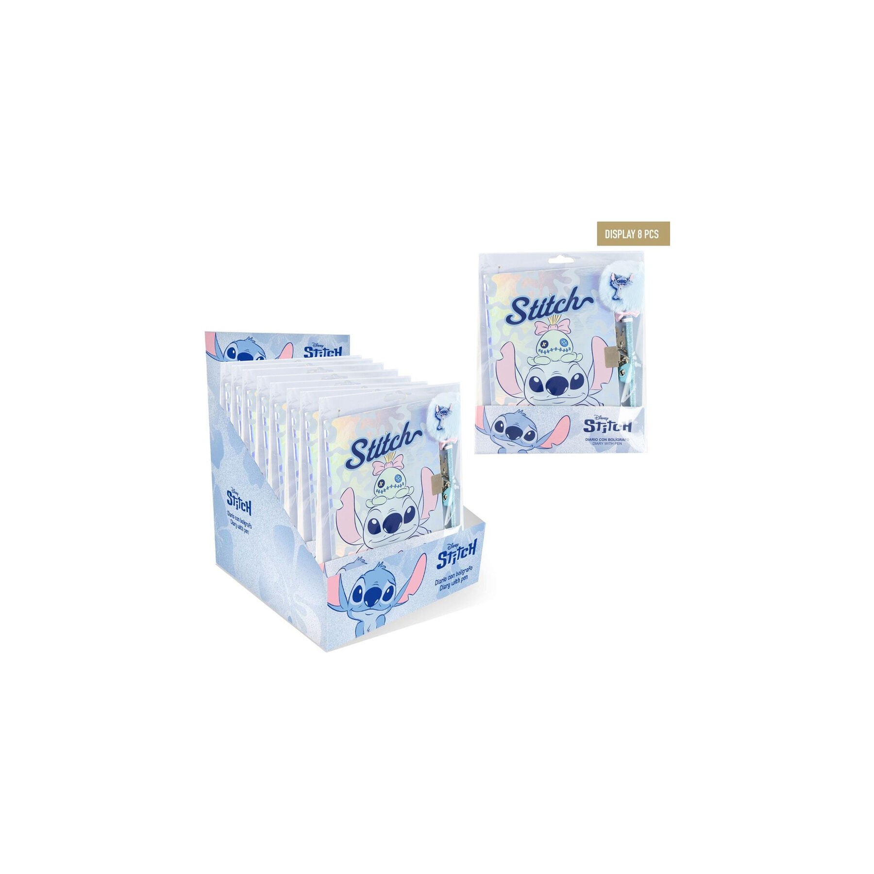 Diario + boligrafo Stitch Disney