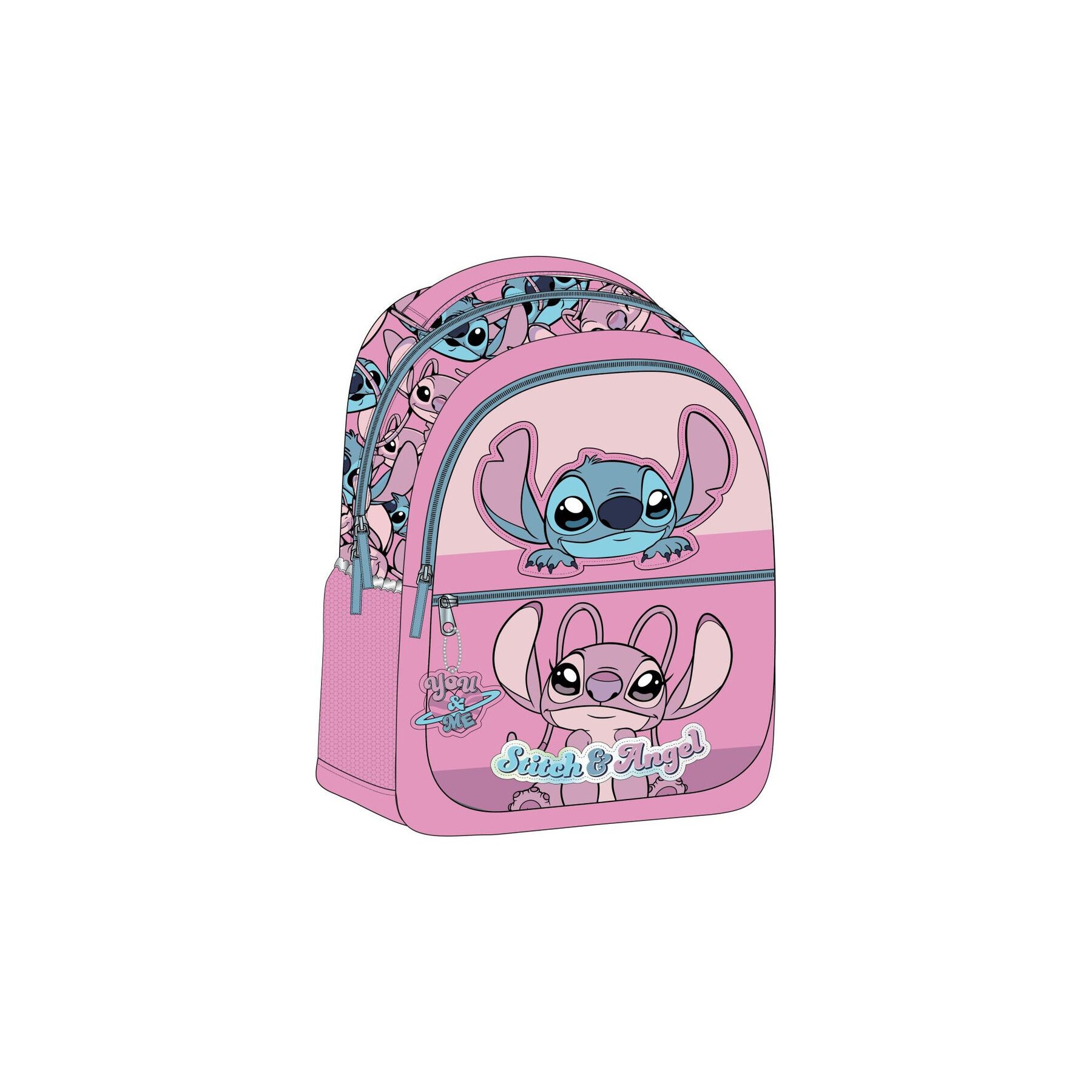 Mochila Stitch & Angel Disney 40cm