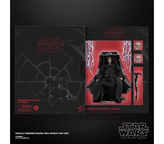Figura Emperor Palpatine & Throne Star Wars 15cm