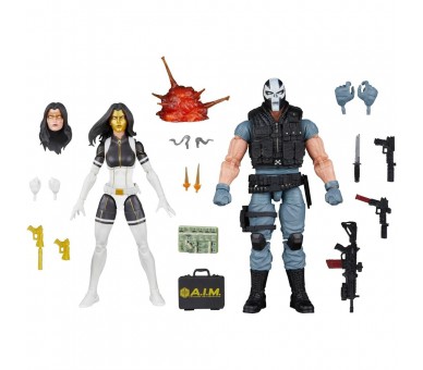 Blister 2 figuras Madame Masque & Crossbones Super Villains Marvel Legends Series 15cm