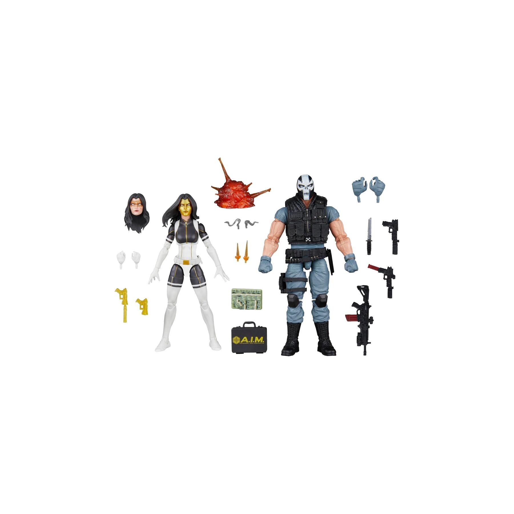 Blister 2 figuras Madame Masque & Crossbones Super Villains Marvel Legends Series 15cm