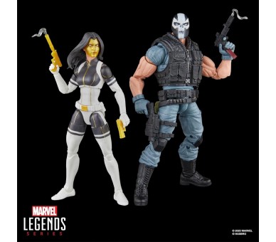 Blister 2 figuras Madame Masque & Crossbones Super Villains Marvel Legends Series 15cm