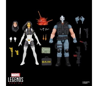 Blister 2 figuras Madame Masque & Crossbones Super Villains Marvel Legends Series 15cm