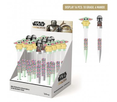 Boligrafo giratorio The Mandalorian Star Wars surtido