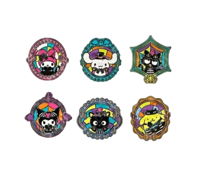 Blind Box Mystery Enamel Pin Halloween Hello Kitty and Friends Loungefly surtido