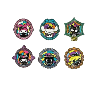 Blind Box Mystery Enamel Pin Halloween Hello Kitty and Friends Loungefly surtido
