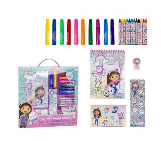 Set papeleria coloreable La Casa de Muñecas de Gabby