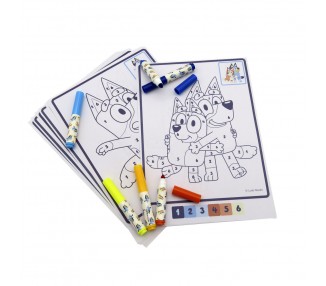 Set coloreable numeros Bluey