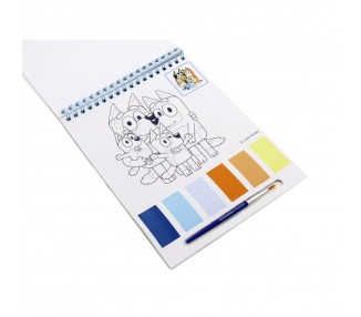 Cuaderno coloreable acuarelas Bluey
