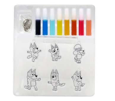 Set coloreable colgadores decorativos Bluey