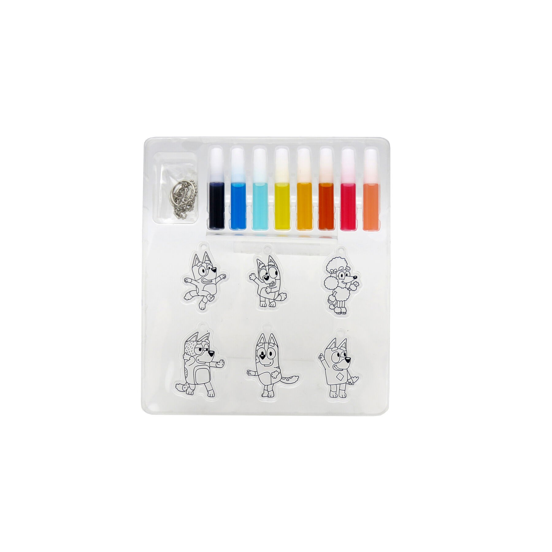 Set coloreable colgadores decorativos Bluey