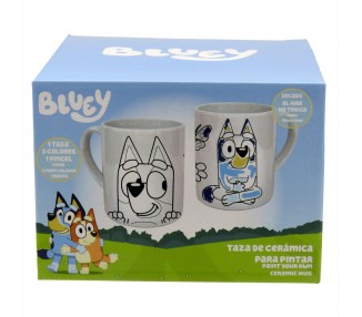 Taza para pintar Bluey