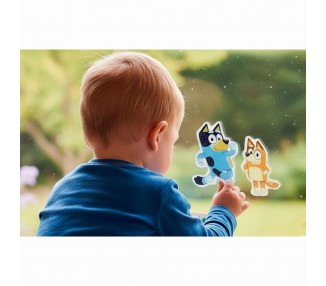 Pegatinas gel ventana Bluey