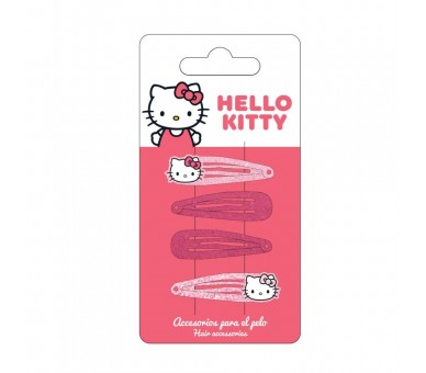 Blister 4 horquillas Hello Kitty