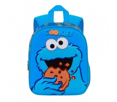 Mochila 3D Monstruo de las Galletas Barrio Sesamo 30cm