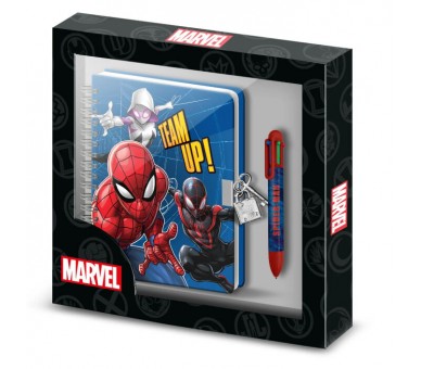 Diario + Boligrafo Spiderrman Marvel