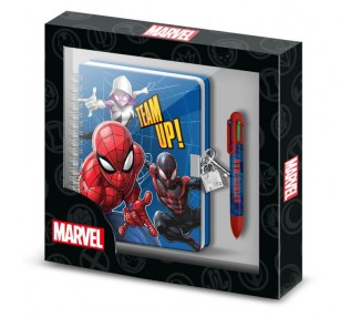 Diario + Boligrafo Spiderrman Marvel