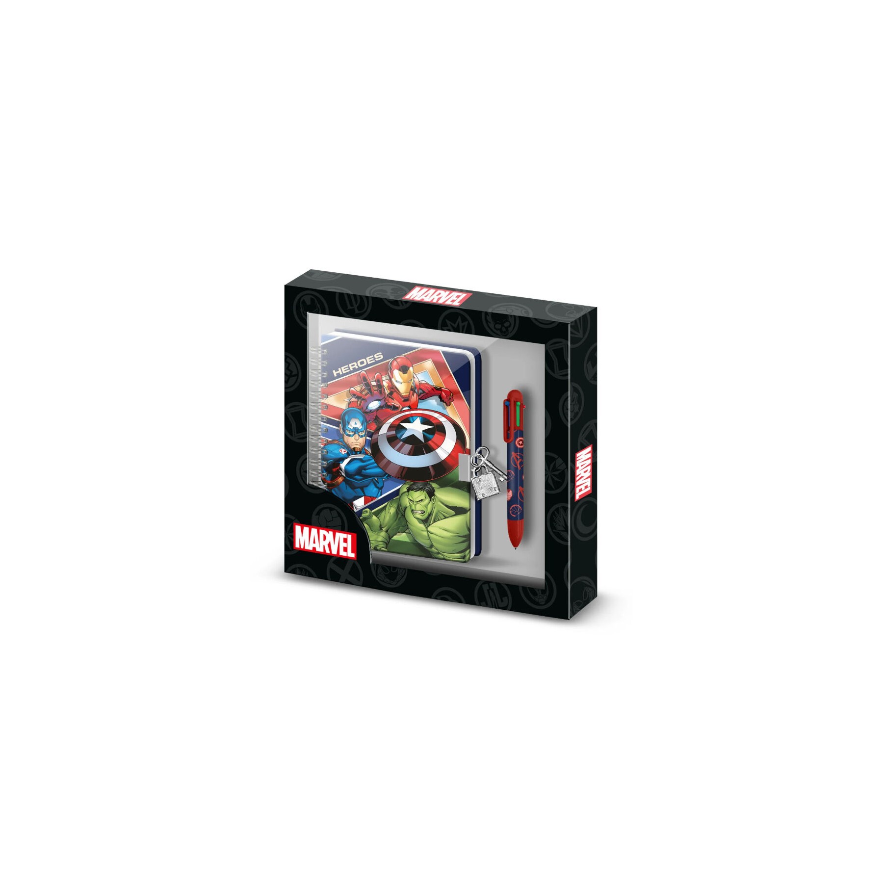 Diario + Boligrafo Los Vengadores Avengers Marvel