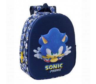 Mochila 3D City Sonic Prime 33cm