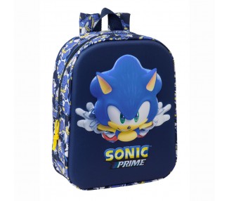 Mochila 3D City Sonic Prime 27cm