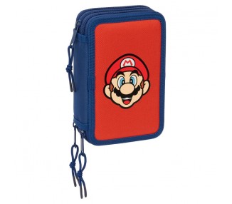 Plumier Mamma Mia Super Mario Bros triple 37pzs