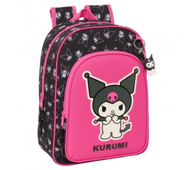 Mochila Kuromi Hello Kitty adaptable 34cm