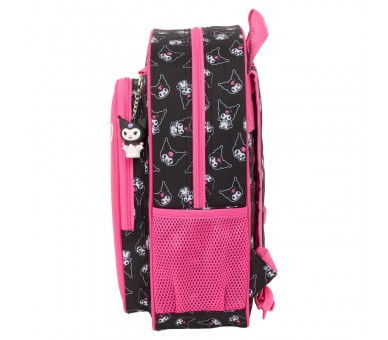 Mochila Kuromi Hello Kitty adaptable 34cm