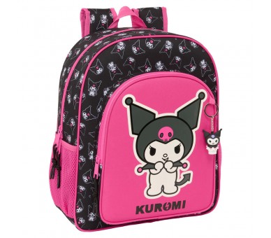 Mochila Kuromi Hello Kitty adaptable 38cm