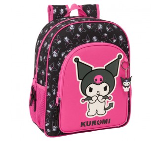 Mochila Kuromi Hello Kitty adaptable 38cm