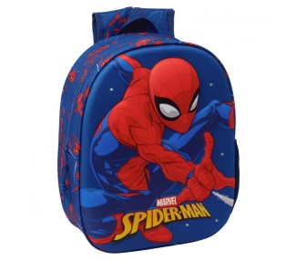 Mochila 3D LED Spiderman Marvel 33cm