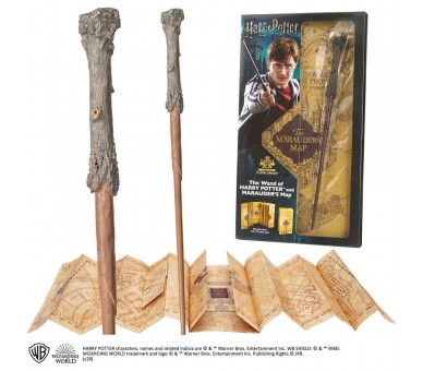 Varita Magica + Mapa del Merodeador Harry Potter