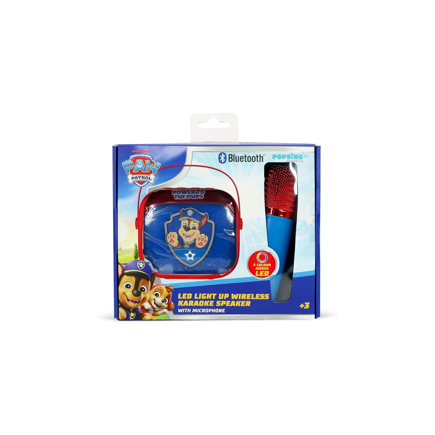 Altavoz y Micro Karaoke LED Patrulla Canina Paw Patrol