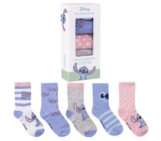 Blister 5 calcetines Stitch Disney