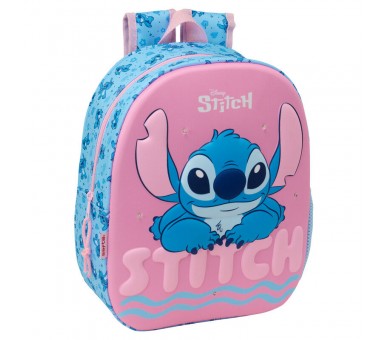Mochila 3D LED Stitch Disney 33cm
